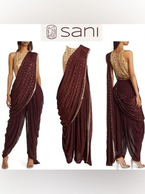 SANI
Tara Dhoti bottoms In Burgundy NWOT